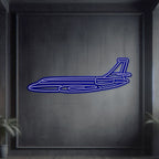 Falcon 2000 Metal Neon Aircraft Wall Art - NCN0046