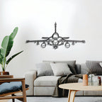 Rafale Front Metal Aircraft Wall Art - NCP0245