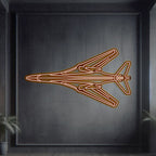 B-1B Lancer Top Metal Neon Aircraft Wall Art - NCN0015
