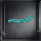 G650 Metal Neon Aircraft Wall Art - NCN0047
