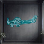 C182 Metal Neon Aircraft Wall Art - NCN0021