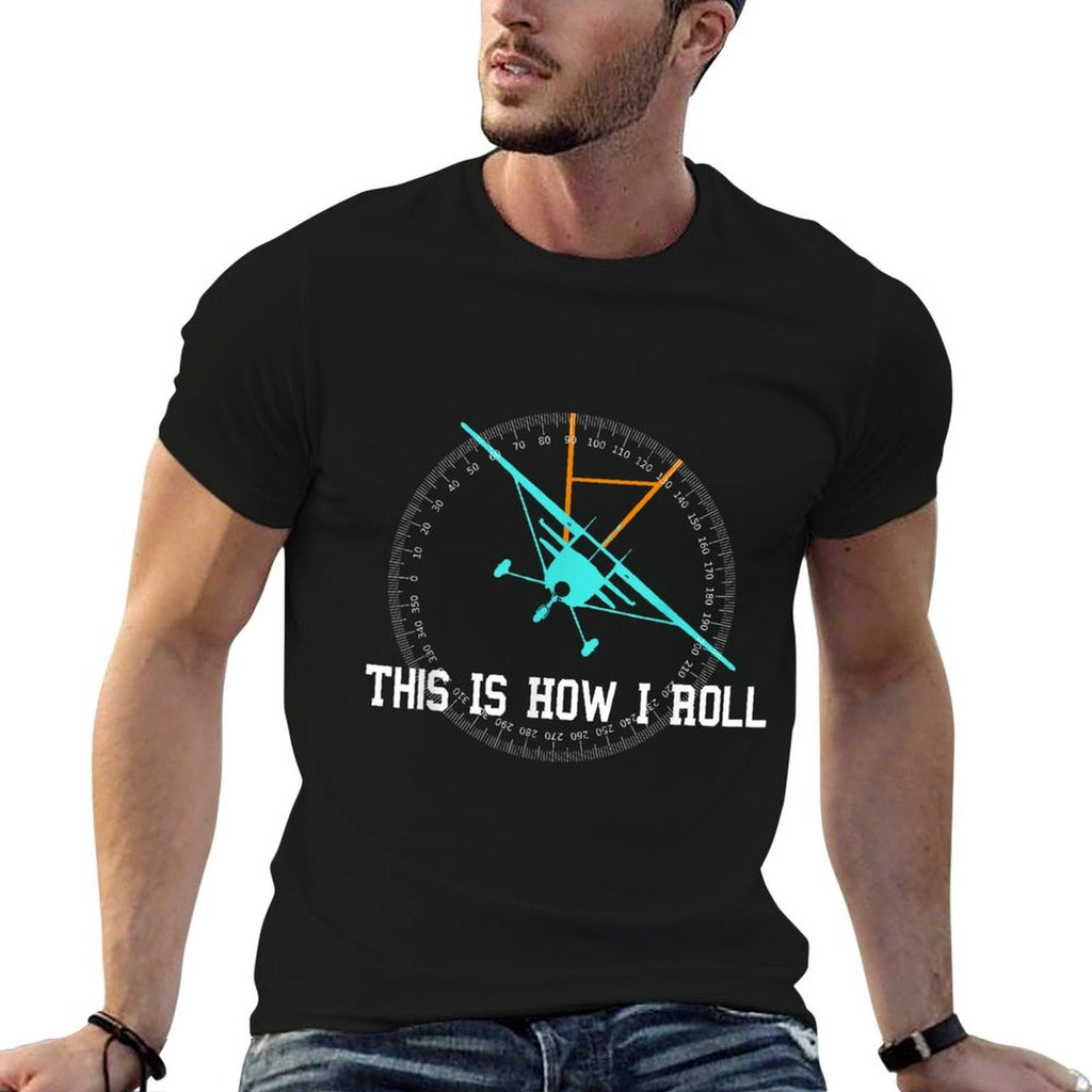 This Is How We Roll Pilot Shirt Funny Airplane Aircrafts T-Shirt