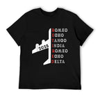 Retired Pilot 2025 Phonetic Alphabet Retirement Gift Unisex T-Shirt