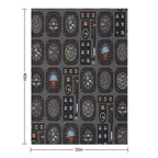 Pilot Flight Instruments Throw Blanket
