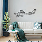 182P Skylane Metal Aircraft Wall Art - NCP0001