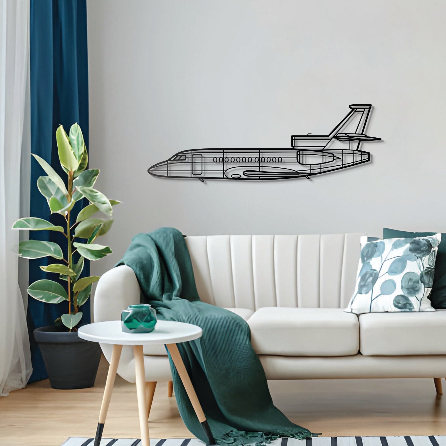 Falcon 900EX Metal Aircraft Wall Art - NCP0087
