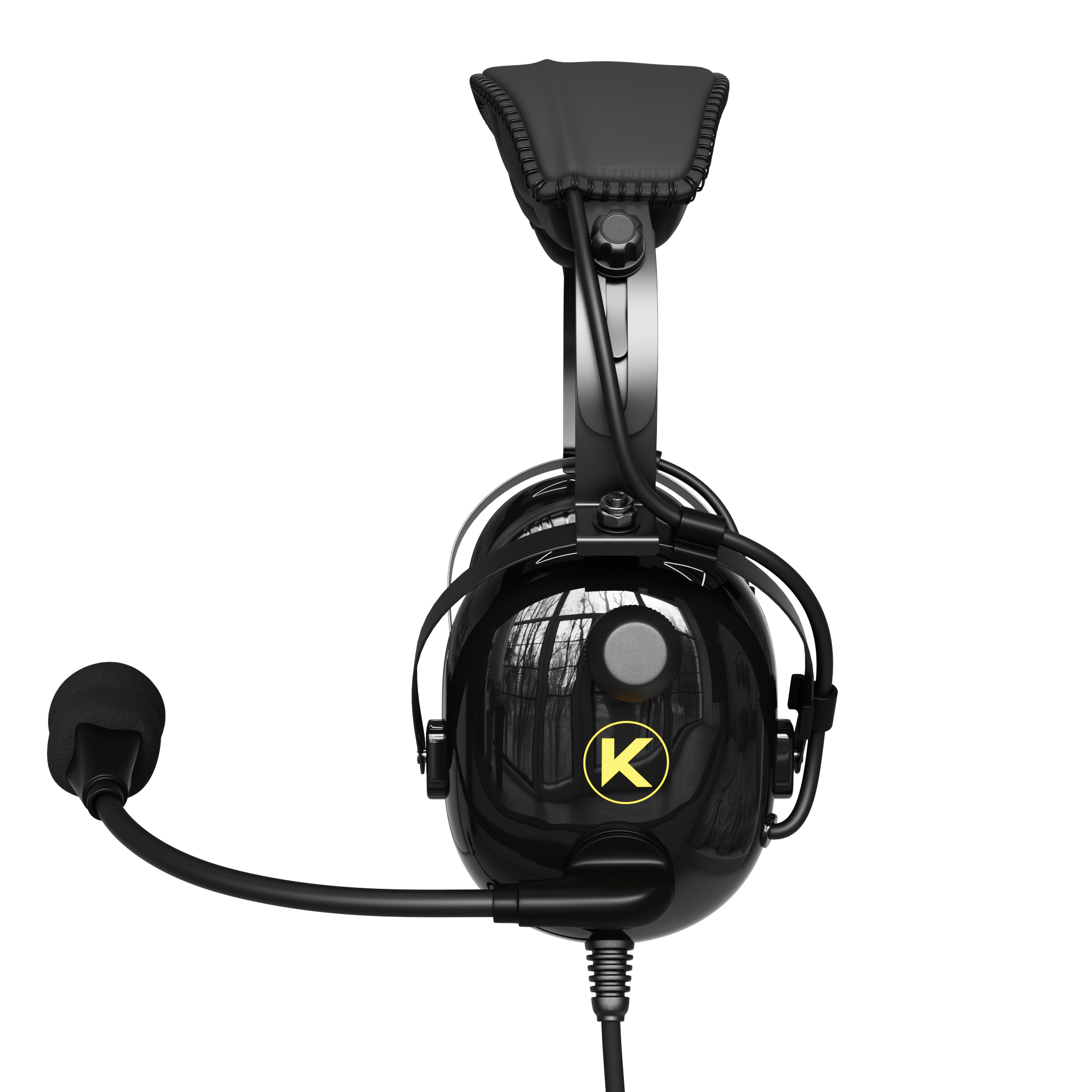 Kore Aviation H1 Helicopter Pilot Headset (Mono) with Headset Bag - U-174 Plugs