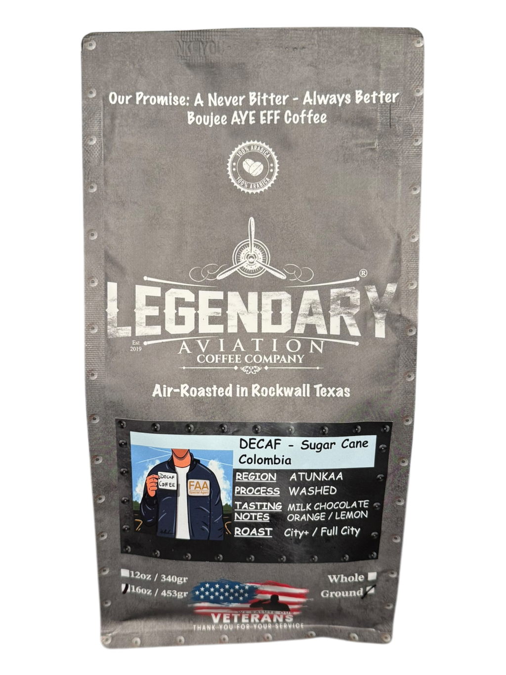 FAA Agent DECAF | Sugar Cane Colombian | Sweet and Smooth