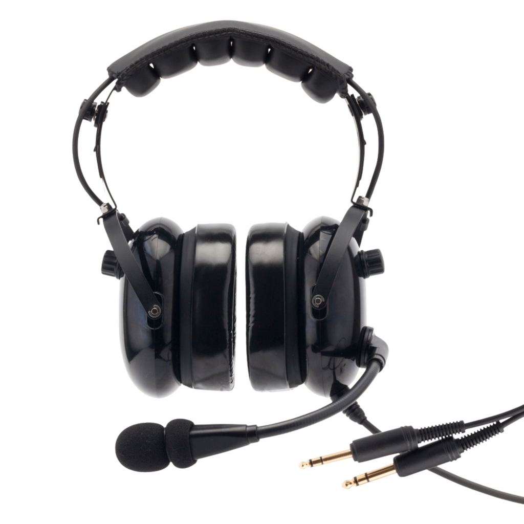 Kore Aviation KA-1 General Aviation Headset (Mono & Stereo) with Headset Bag - Dual GA Plugs