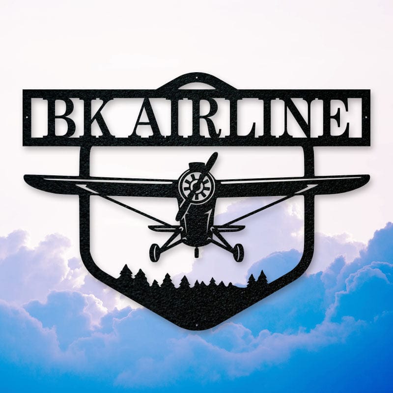 Airplane Monogram - Front View