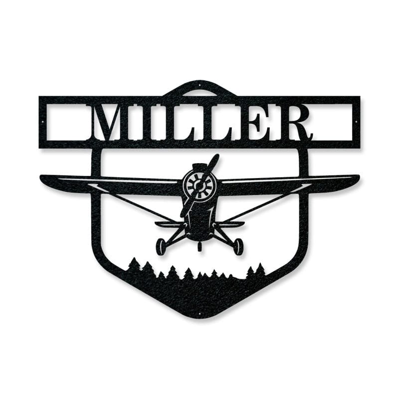 Airplane Monogram - Front View