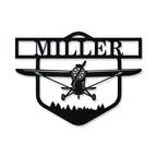 Airplane Monogram - Front View