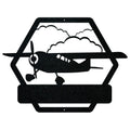 Airplane Monogram - Side View