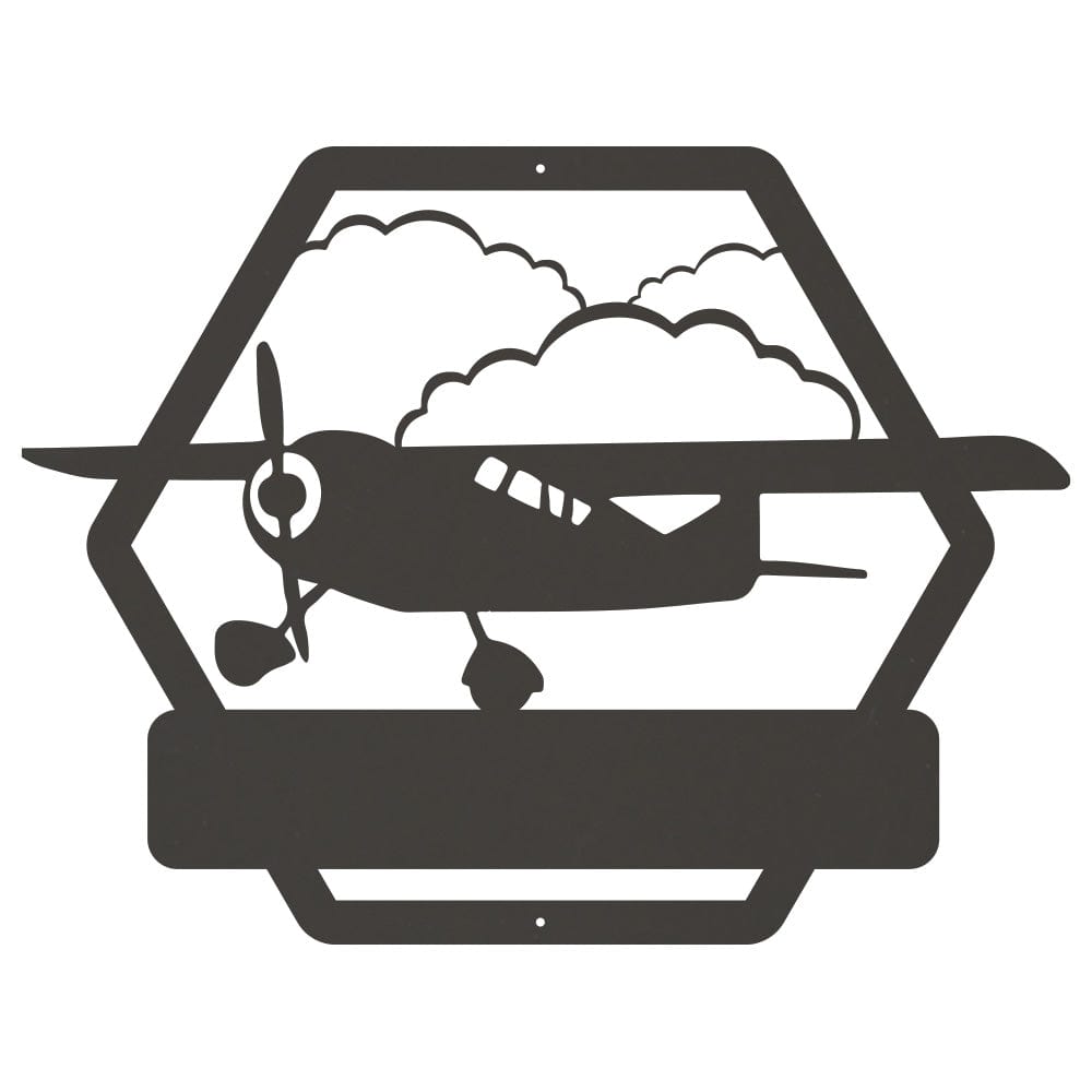 Airplane Monogram - Side View