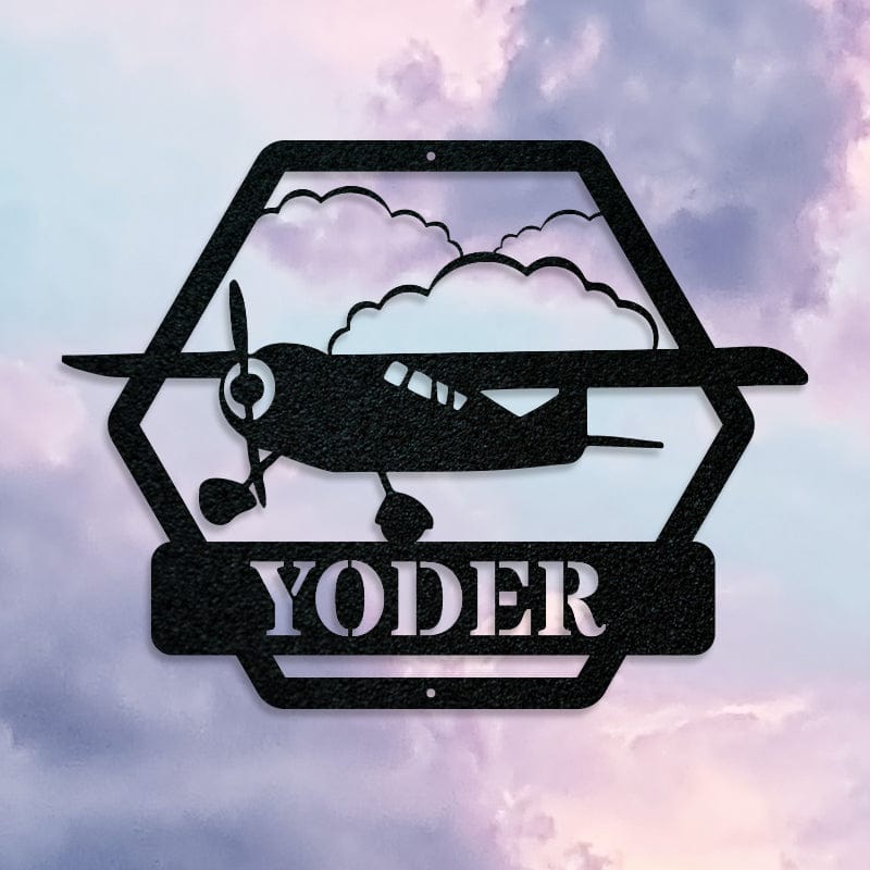 Airplane Monogram - Side View