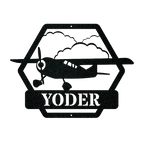 Airplane Monogram - Side View