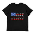 Pilot Airplane American Flag Plane Aviation T-Shirt