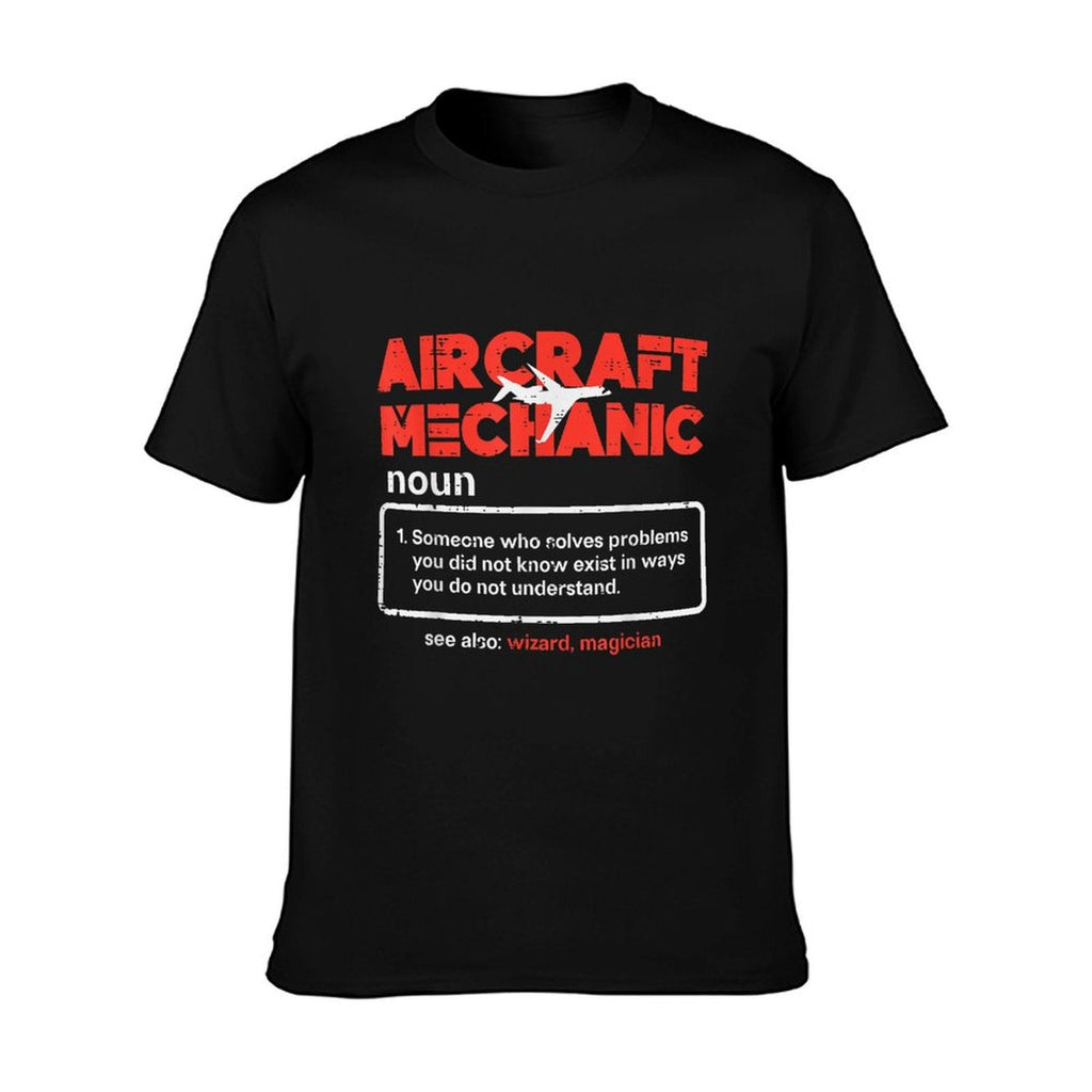 Aircraft Mechanic Definition Airplane Technician Men Women T-Shirt
