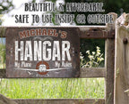 Personalized - Airplane Hangar - Metal Sign